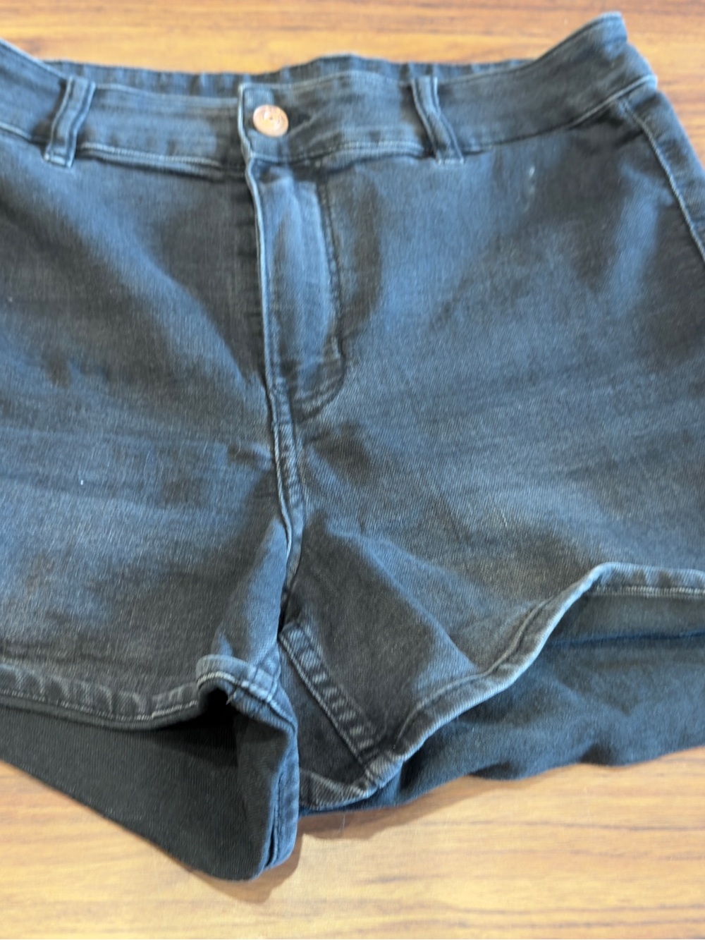 Divided Black Denim High-Waist Shorts - Picture 4 of 6